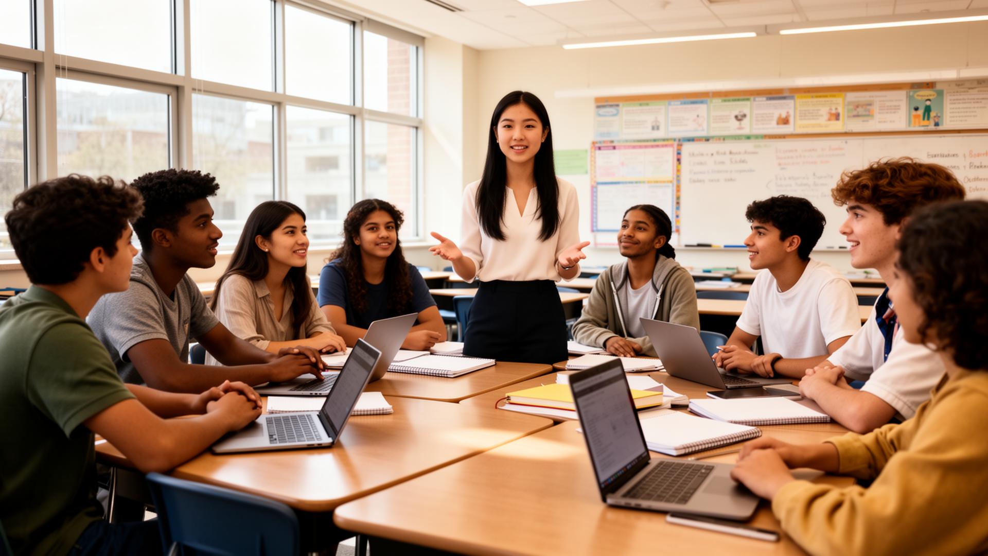 A classroom during a career readiness session